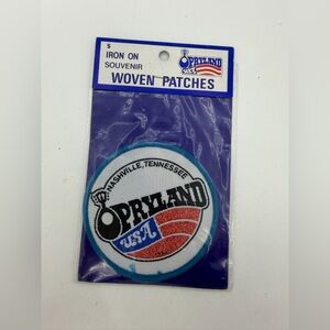 Vintage New 1980s Nashville Tennessee OPRYLAND USA Theme Park Patch Country